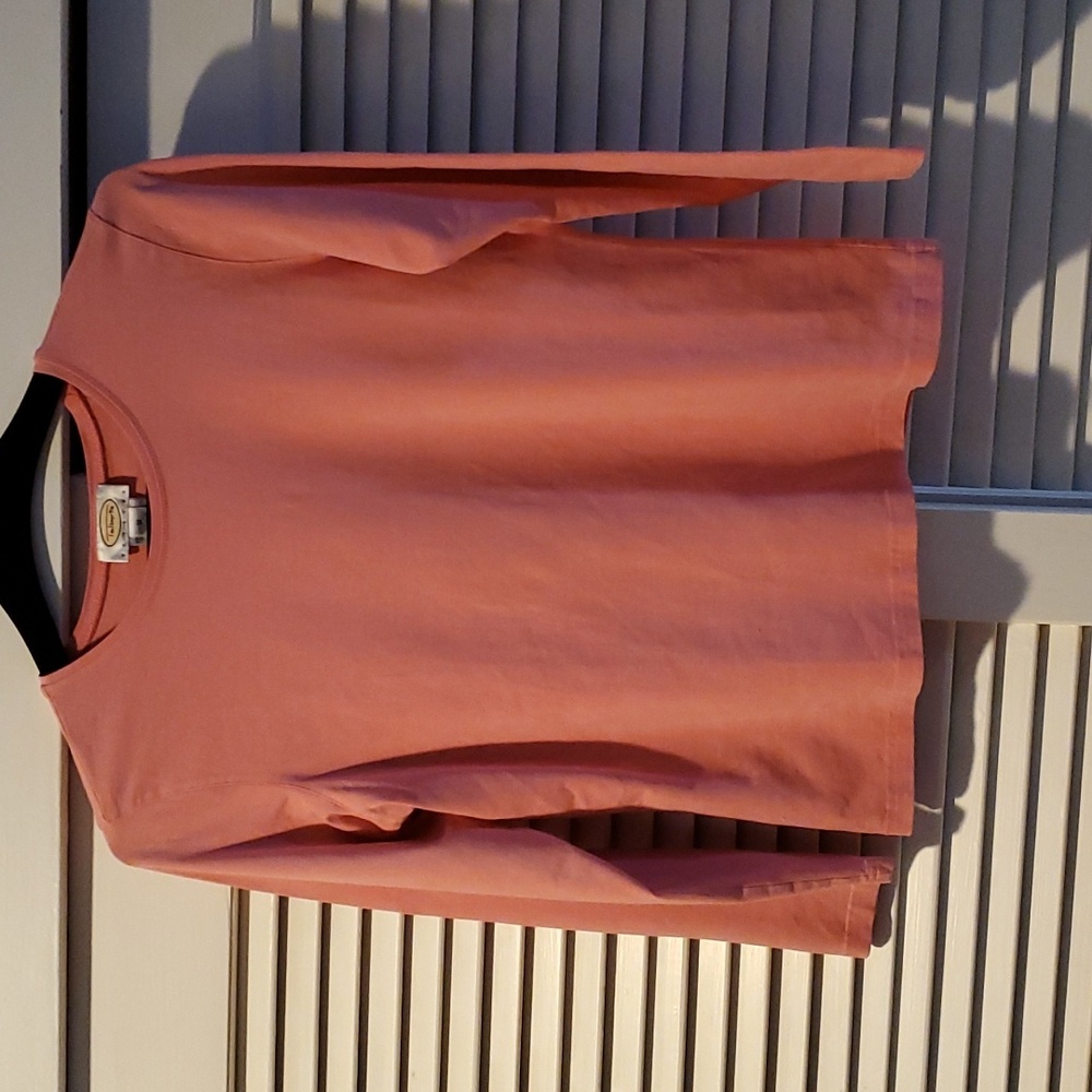 Talbots Long Sleeve Peach Jersey Size M Petite